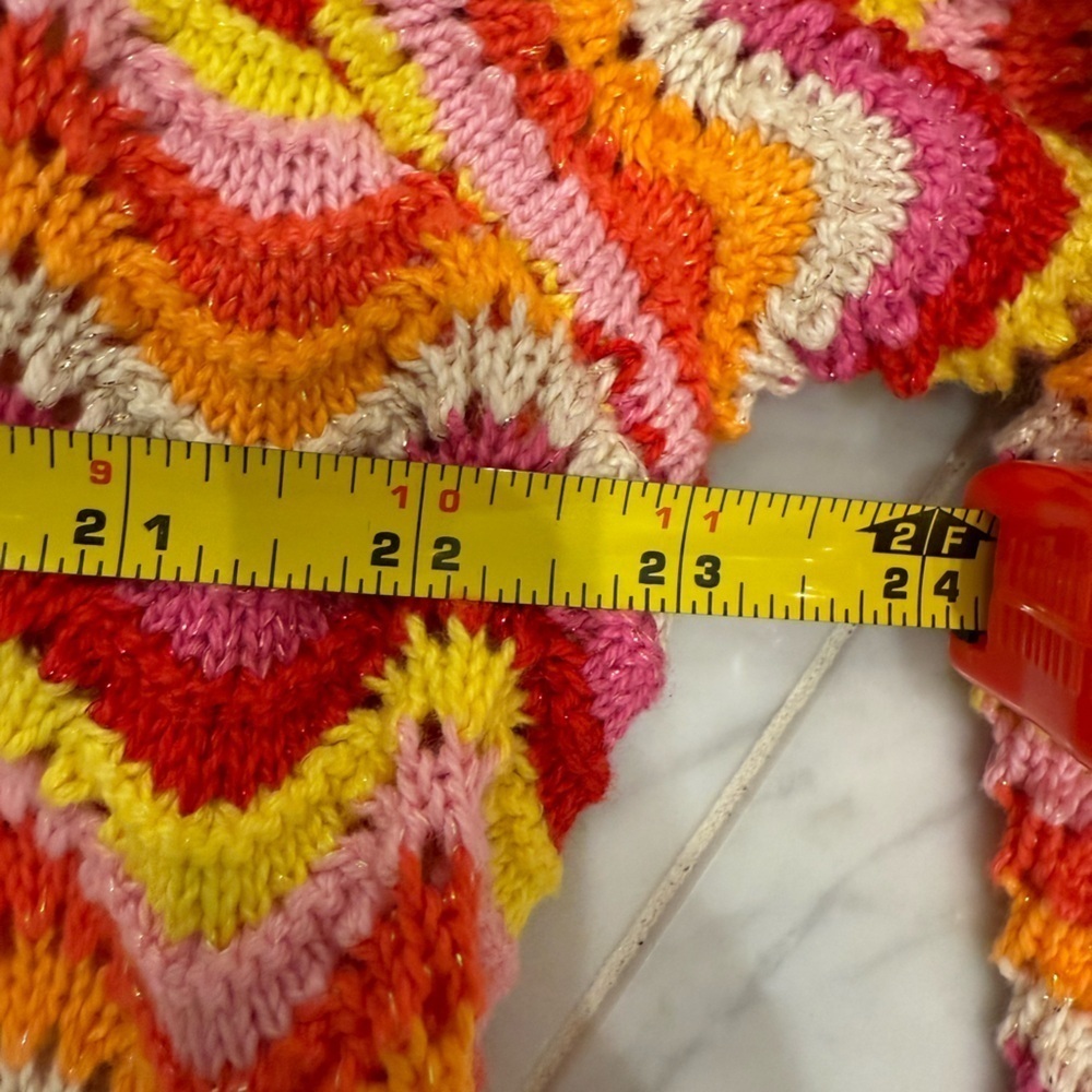 ME369 NEW Kimberley Sunshine Crochet Knit long open Cardigan coat size XS/S - Picture 15 of 16